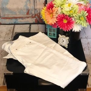 Levis Denizen White Low-Rise Jegging